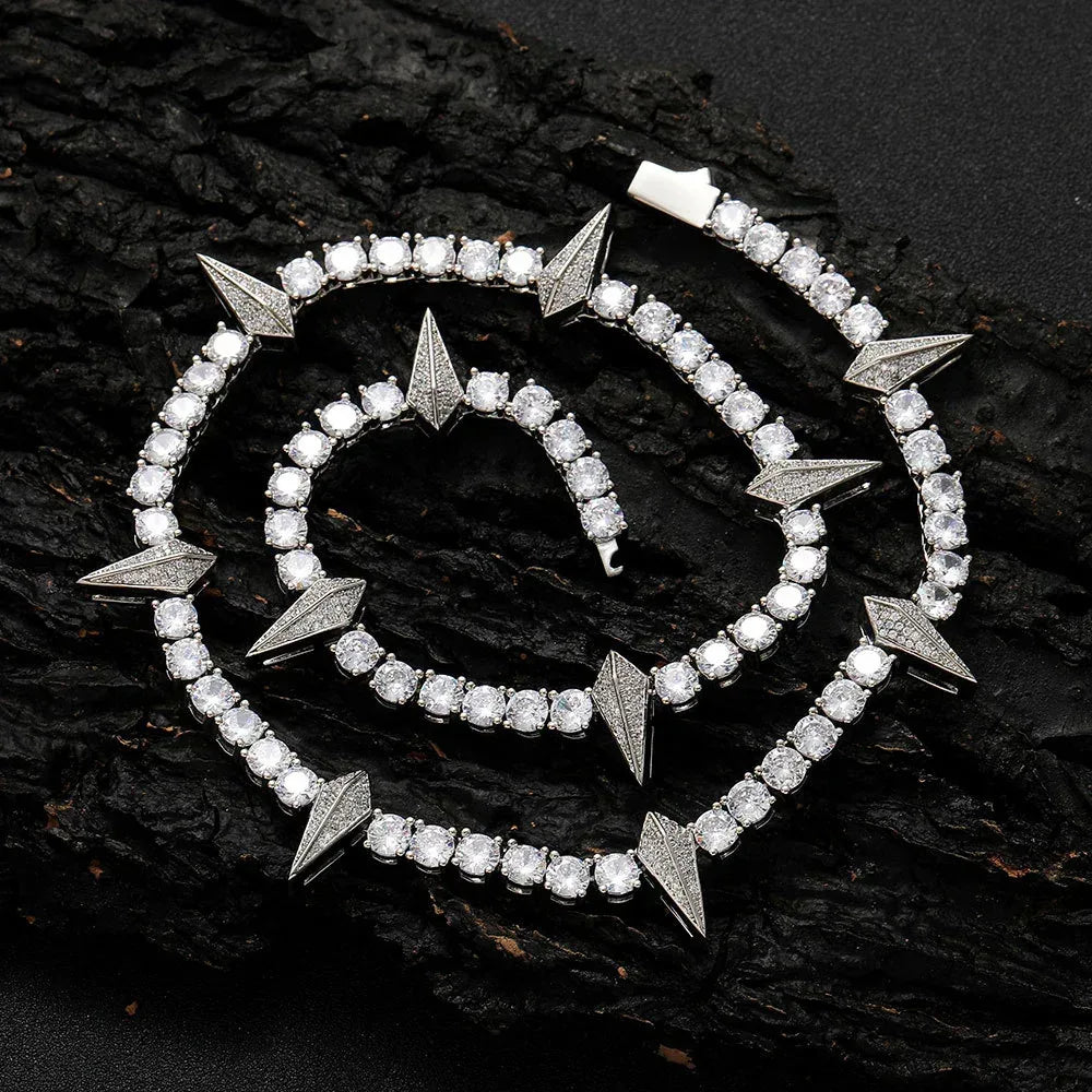 Iced Out Tennis Chain Zircon Hip Hop Necklace for Men | Caratix Jewelry - CaratixJewelry